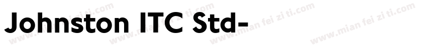 Johnston ITC Std字体转换